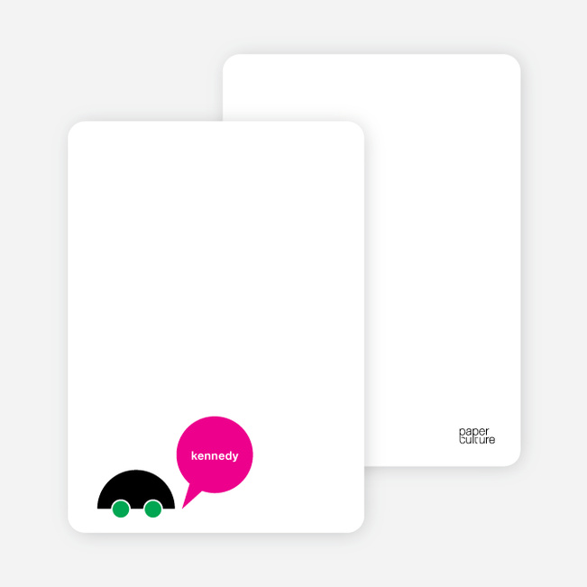 Notecards for the ‘Beep Beep, Vroom Vroom’ cards. - Green
