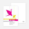 1000 Cranes Party Invitations - Fuschia
