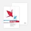 1000 Cranes Party Invitations - Strawberry