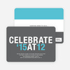12 at 12 New Year’s Invitations - Cornflower Blue