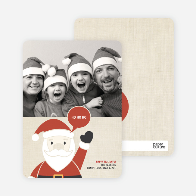 Jolly Old St Nick Photo Cards - Terra Cotta
