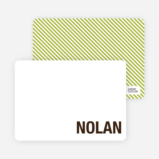 Note Cards: ‘Modern Minimalist Photo Invitation’ cards. - Espresso Brown