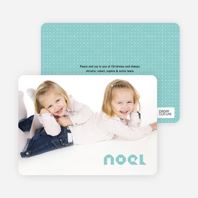 First Noel Christmas Photo Cards - Dusty Blue
