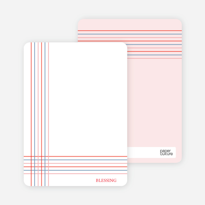 Notecards for the ‘Bold, Geometric Cross’ cards. - Fuchsia