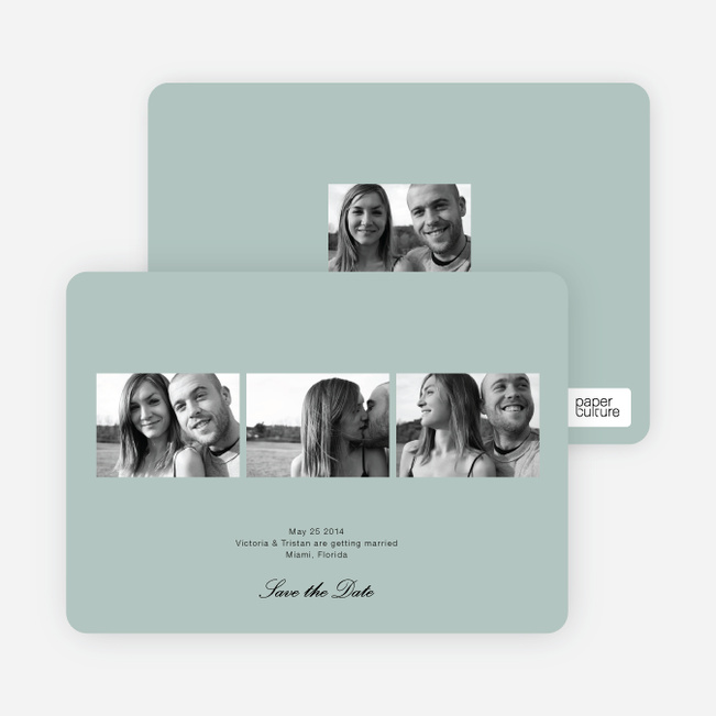 Multi Photo Save the Date Cards - Sage