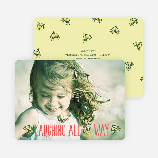 Holiday Cards: Laughing All the Way - Yellow