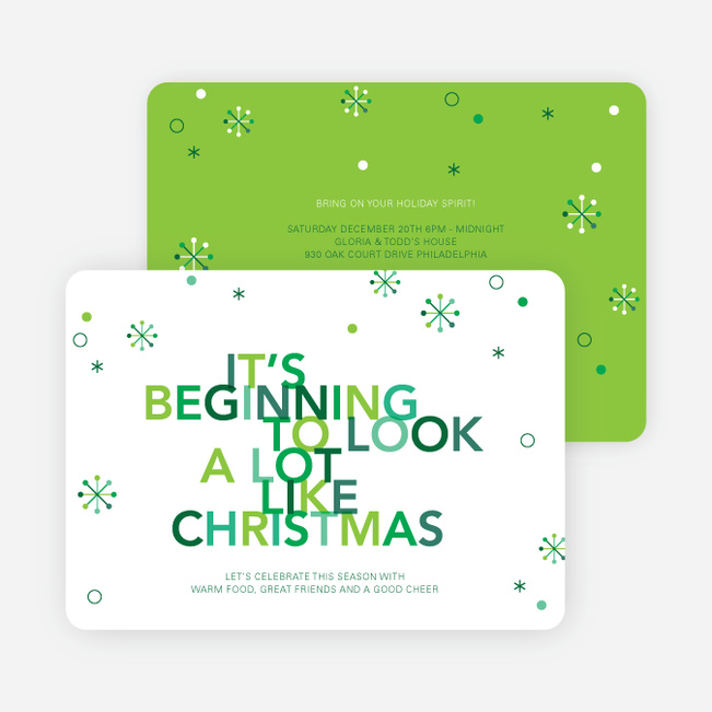It’s Beginning to Look a Lot Like Christmas Cards - Green