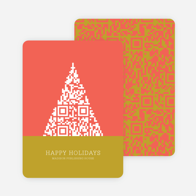 Silicon Geek Christmas Tree Cards - Red