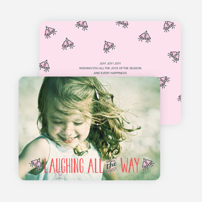 Holiday Cards: Laughing All the Way - Pink