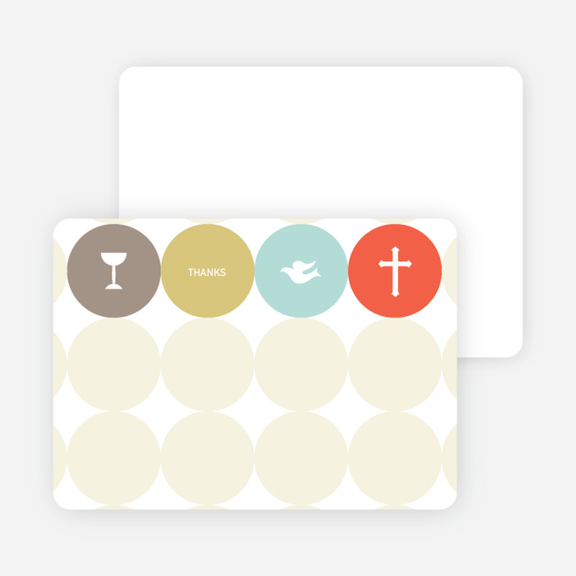 Stationery: ‘Symbols of Communion’ cards. - Tangerine