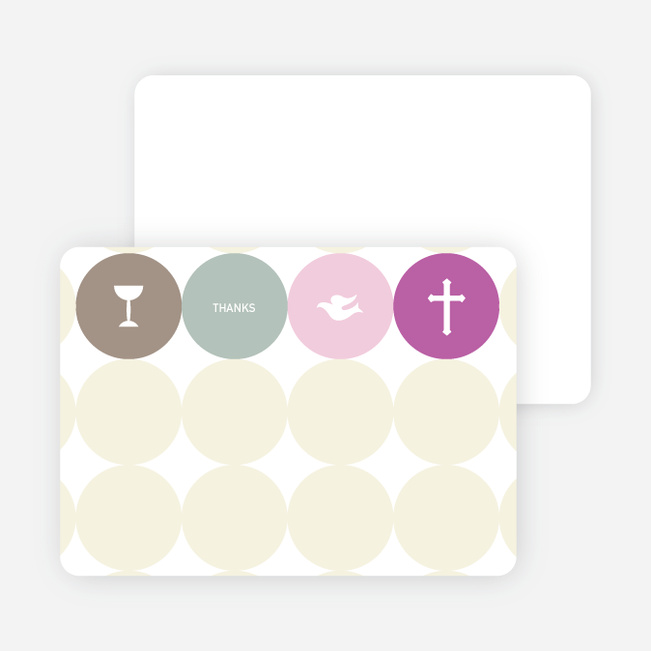 Stationery: ‘Symbols of Communion’ cards. - Purple