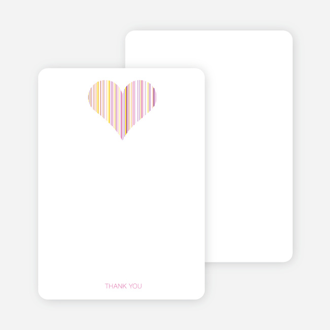 Stationery: ‘True Love Bridal Shower’ cards. - Fuchsia