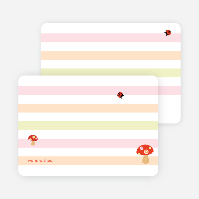 Note Cards: ‘Mushroom Patch’ cards. - Mushroom Brown