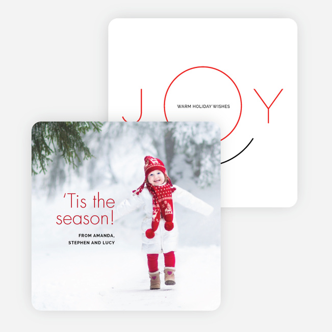 Face of Joy Holiday Cards - Red