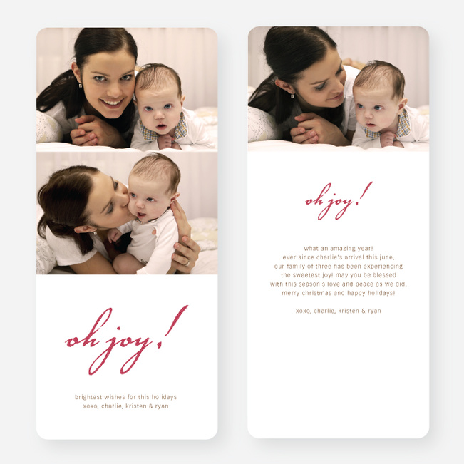 Oh Joy Holiday Photo Cards - Red