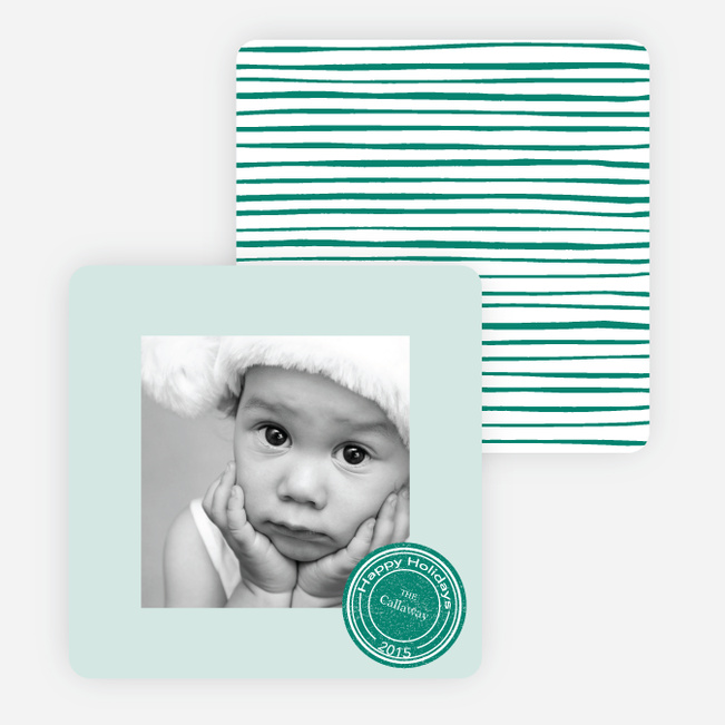 Putting a Stamp on the Holidays Cards - Green