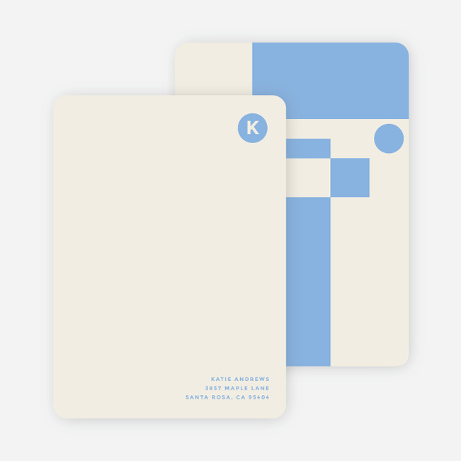Geometry Rules Stationery - Blue