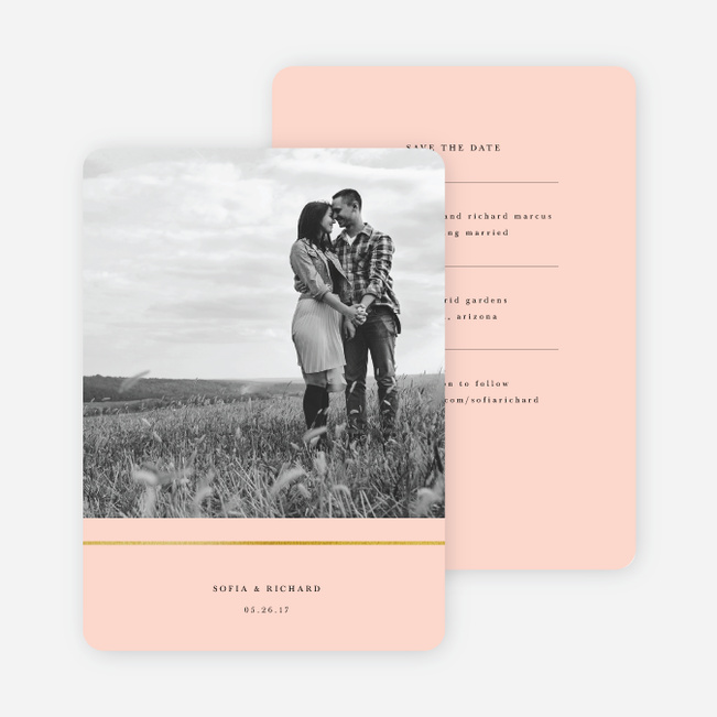 Less is More Save The Dates - Pink