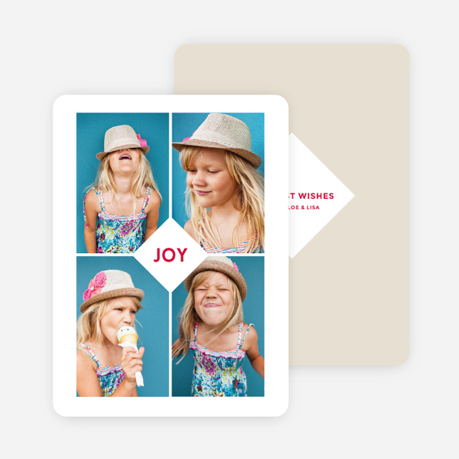Centered Joy Holiday Cards - Beige