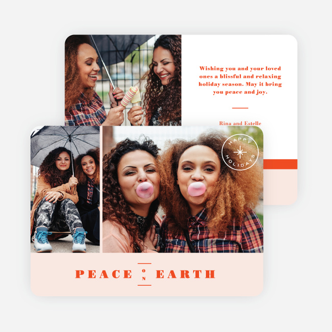 Peace of Earth Holiday Cards - Red