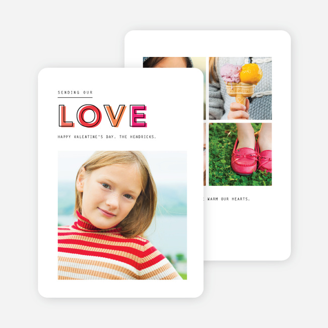 Love Dimensions Valentine’s Day Cards - Pink