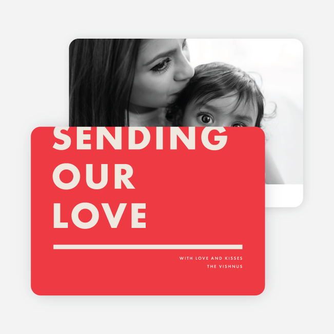 Sending Our Love Valentine’s Day Cards - Red