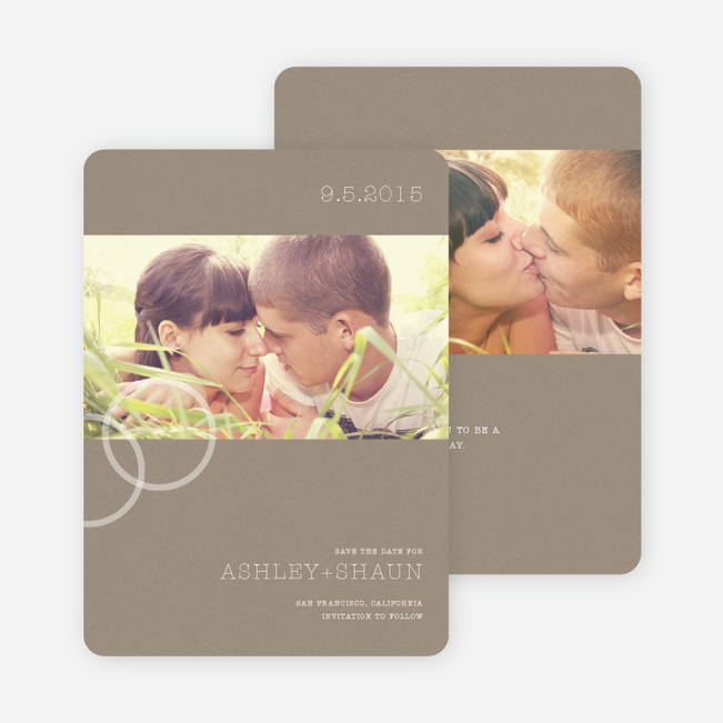 Engagement Ring Save the Date Photo Cards - Stone