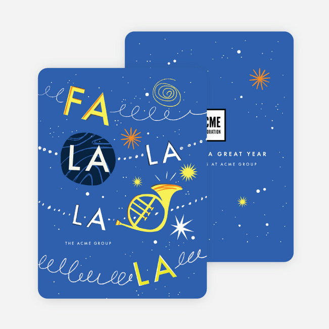 Cheerful Song Company Holiday Cards - Blue