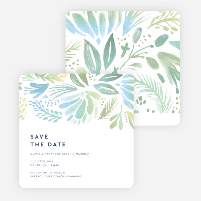 Abstract Accents Save the Date Cards - Multi
