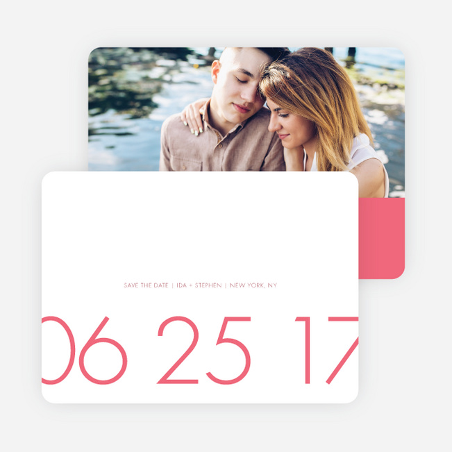It’s a Date Save the Date Cards - Pink