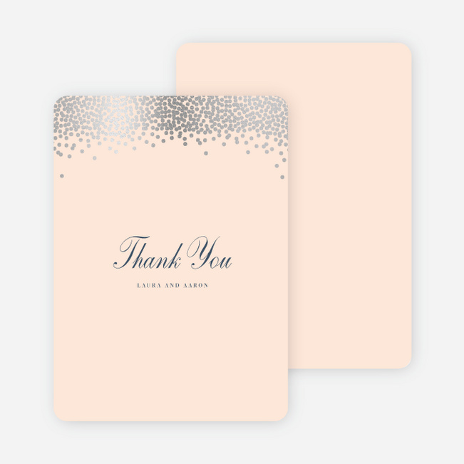 Confetti of Joy Wedding Thank You Cards - Pink