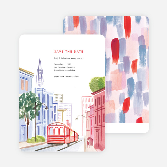 Scenic San Fran Save the Date Cards - Multi