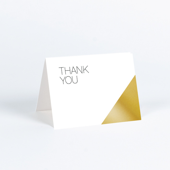 Cornerstones of Bliss Wedding Thank You Cards - White