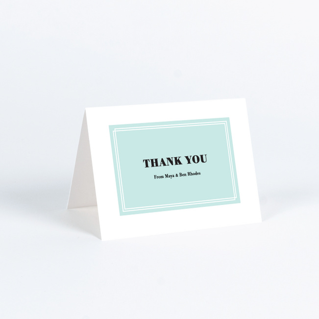 Simple & Chic Wedding Thank You Cards - Blue
