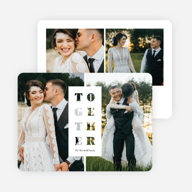 Together Cutout Holiday Cards - White