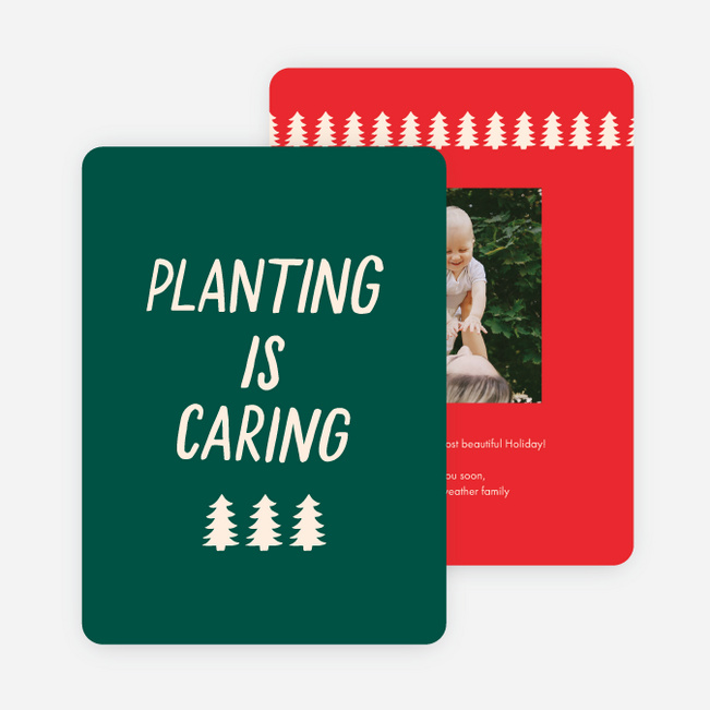 Planting is Caring Holiday Cards - Multi