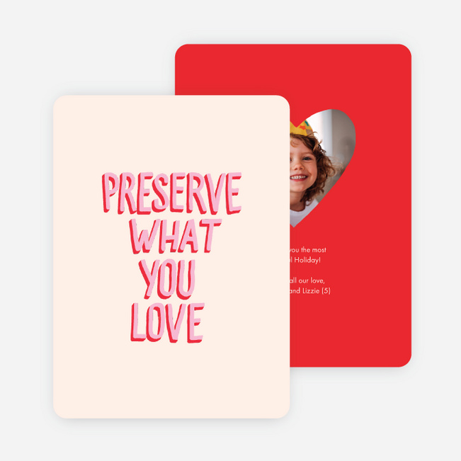 Heartfelt Message Holiday Cards - Red
