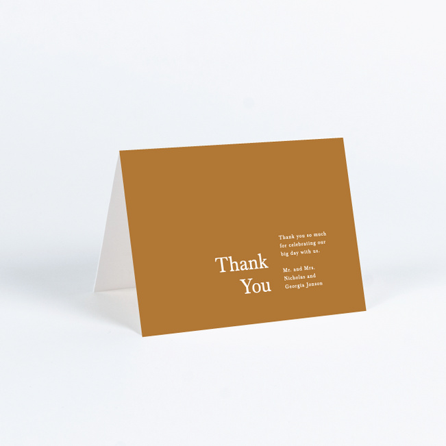 All is Clear Wedding Thank You Cards - Yellow