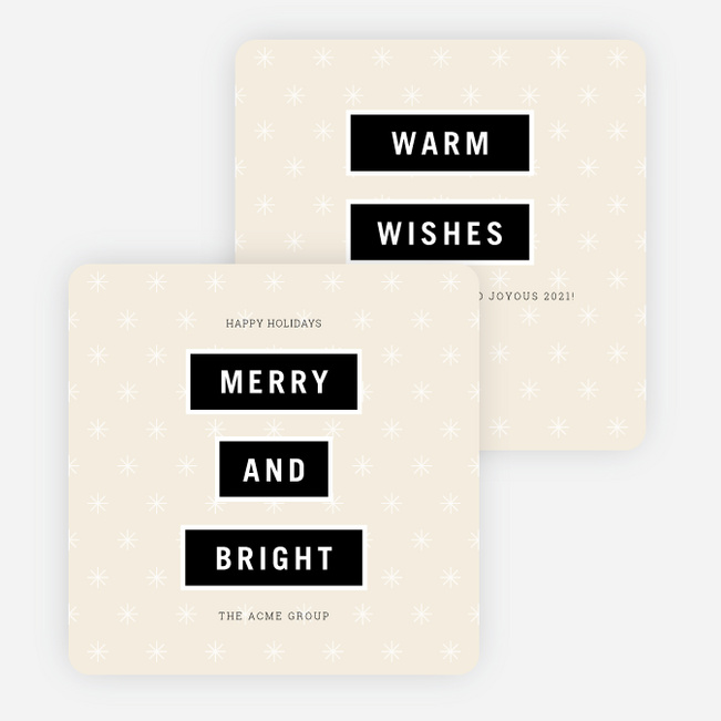 Perfectly Stated Holiday Cards - Beige