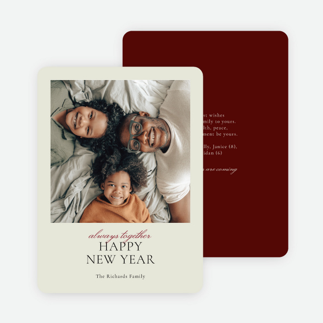 Stronger Together New Year Cards and Invitations - Red