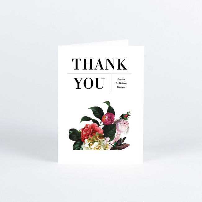 Floral Perfection Wedding Thank You Cards - Multi