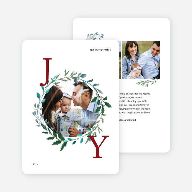 Glimpse of Joy Christmas Cards - Red