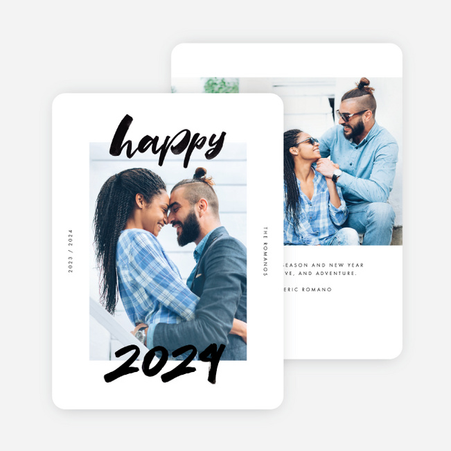 Happy Moments Holiday Cards - Black