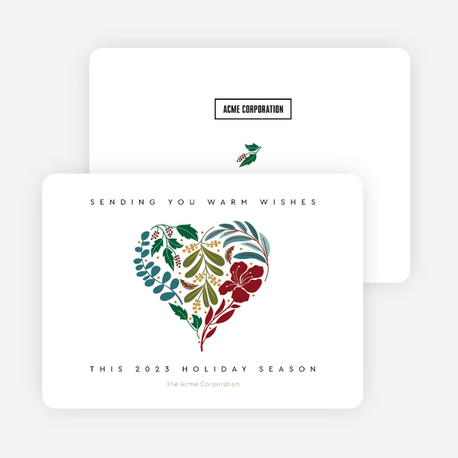 Blooming Season Business Holiday Cards & Business Christmas Cards - Multi