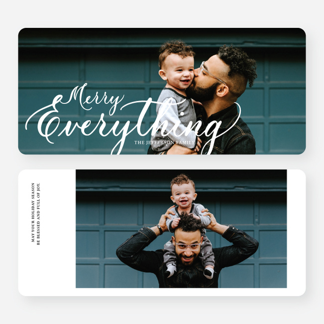 Season of Everything Holiday Cards and Invitations - White