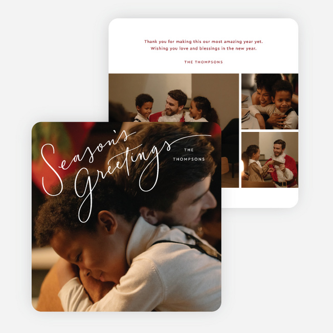 Signed by the Season Holiday Cards and Invitations - White