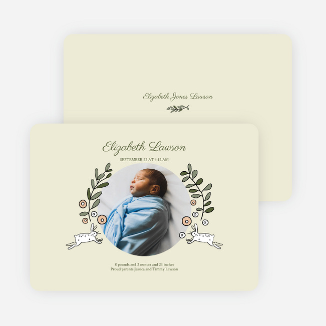 Already Dearly Loved Baby Birth Announcements - Beige