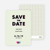 3D Save the Date Cards - Green