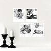 4 Custom Photo Wall Stickers - White