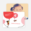 99 Red Balloons Minus a Few Birthday Party Invitation - Dusty Pink